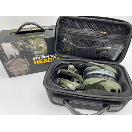 6TH GEN TACTICAL HEADSET тактическая гарнитура, звукосниматель и шумоподавление, активные в Новокуйбышевске