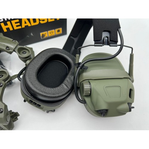 6TH GEN TACTICAL HEADSET тактическая гарнитура, звукосниматель и шумоподавление, активные в Новокуйбышевске