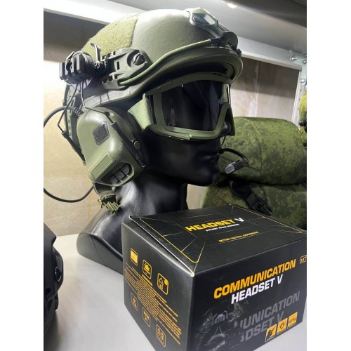 "COMMUNICATION HEADSET V" Активные тактические наушники для стрельбы в Новокуйбышевске
