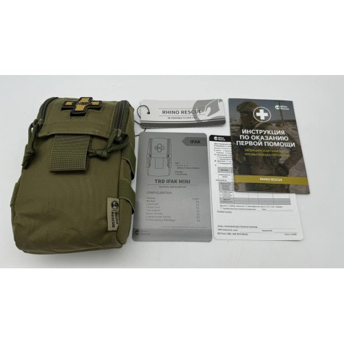 Военная тактическая аптечка RHINO RESCUE IFAK TRD MINI 11в1 в Новокуйбышевске