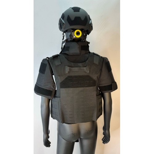 Бронежилет разгрузочный UNIVERSAL ARMOR в Новокуйбышевске (СВМПЭ + бронеплиты Бр5 класса) черный