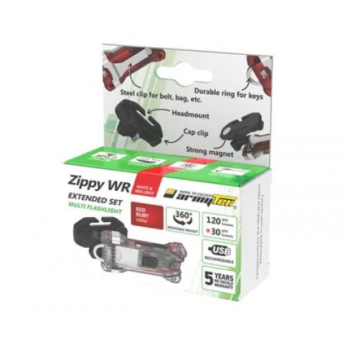 Наключный фонарь Armytek Zippy Extended Set WR (Red Ruby) в Новокуйбышевске